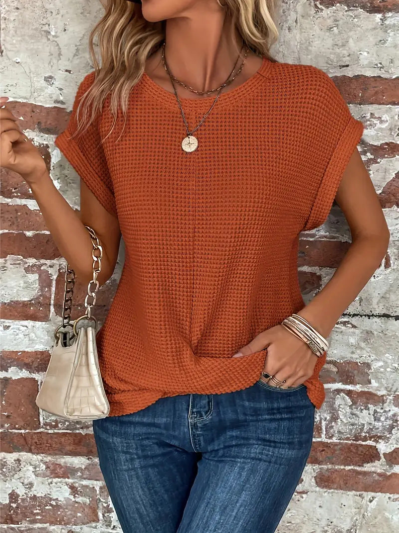 Ellis™ | Elegant round neck blouse
