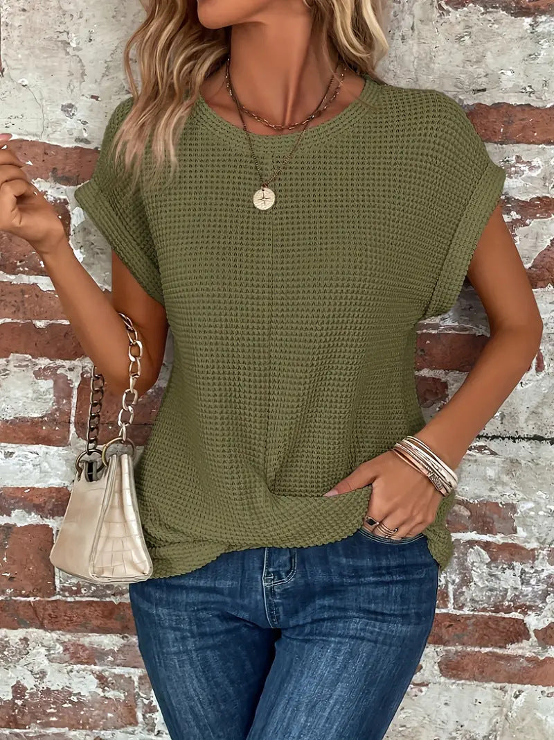 Ellis™ | Elegant round neck blouse