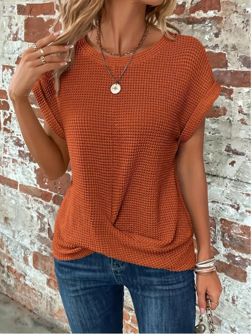 Ellis™ | Elegant round neck blouse