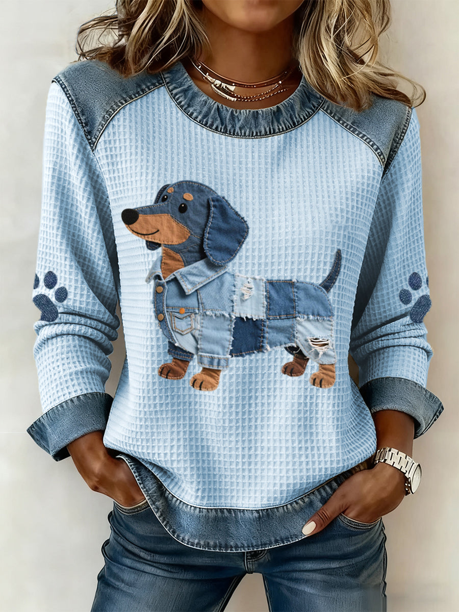 Calyne | Chemisier Chiot Doux Patchwork