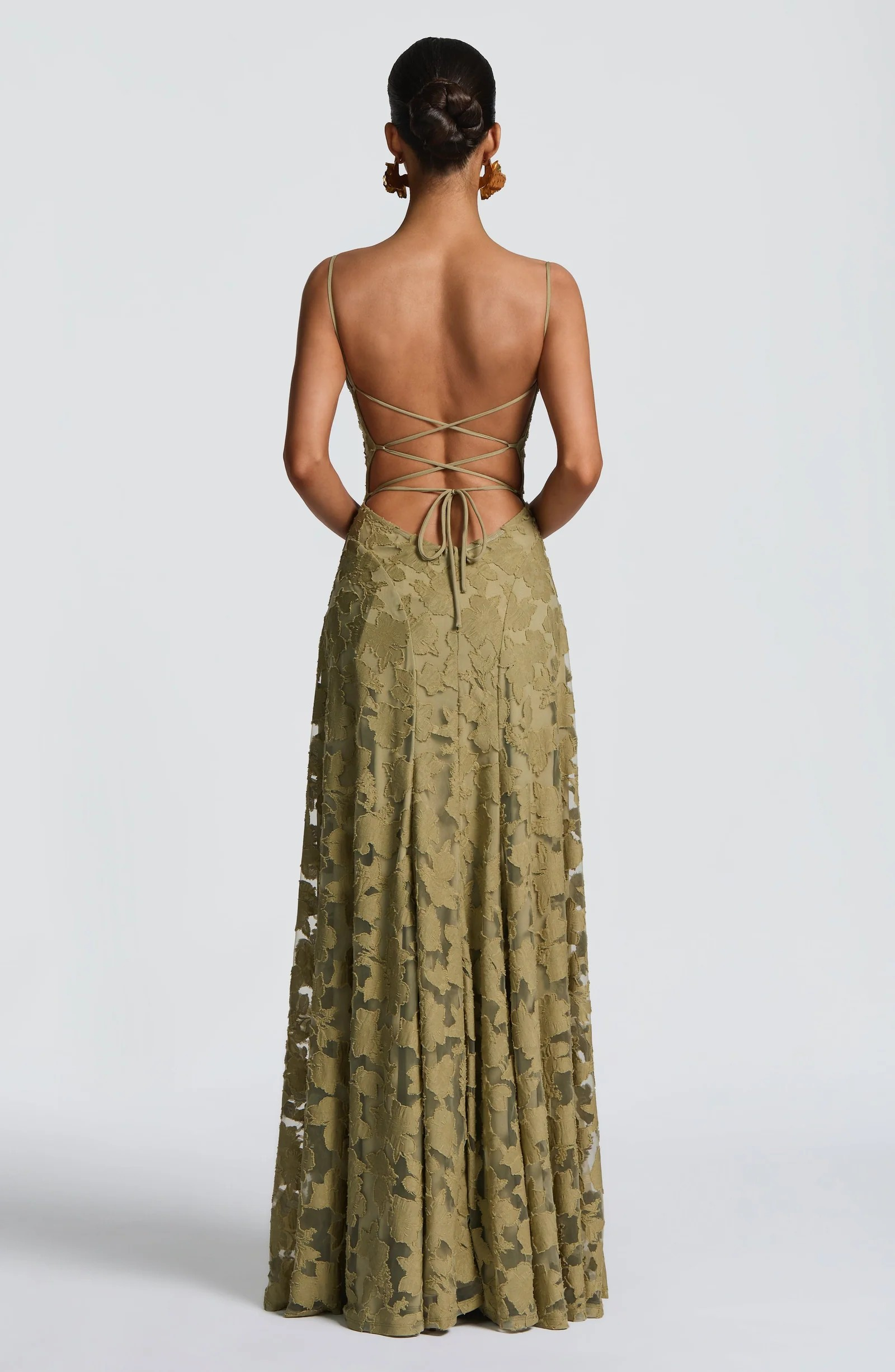 Isabella | Maxi dress with flower structure