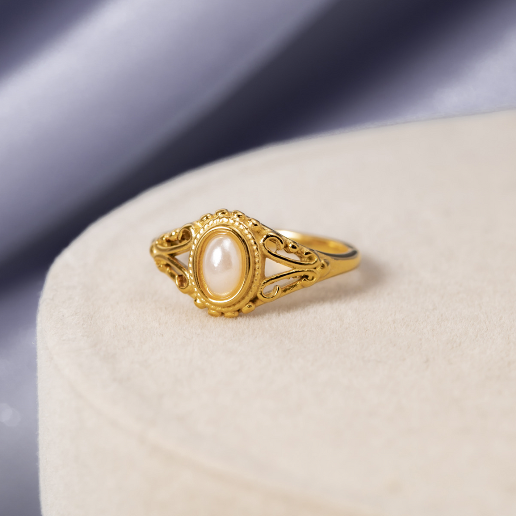 Bague Aitana - Vintage Pearl