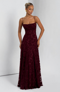 Isabella | Maxi dress with flower structure